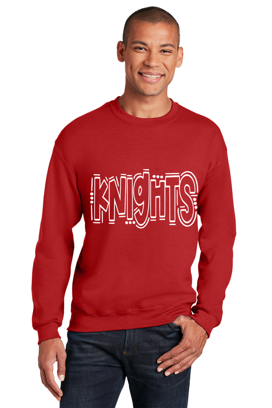 Sugar Mill Primary Red Crewneck Sweatshirt (Knights)