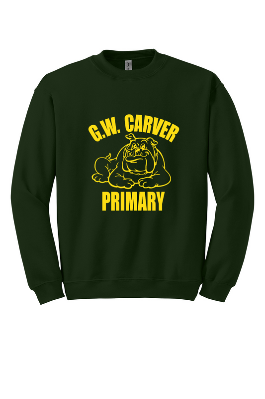 G W Carver Primary Forest Green Crewneck Sweatshirt