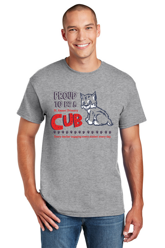 St Amant Primary Sport Grey T Shirt