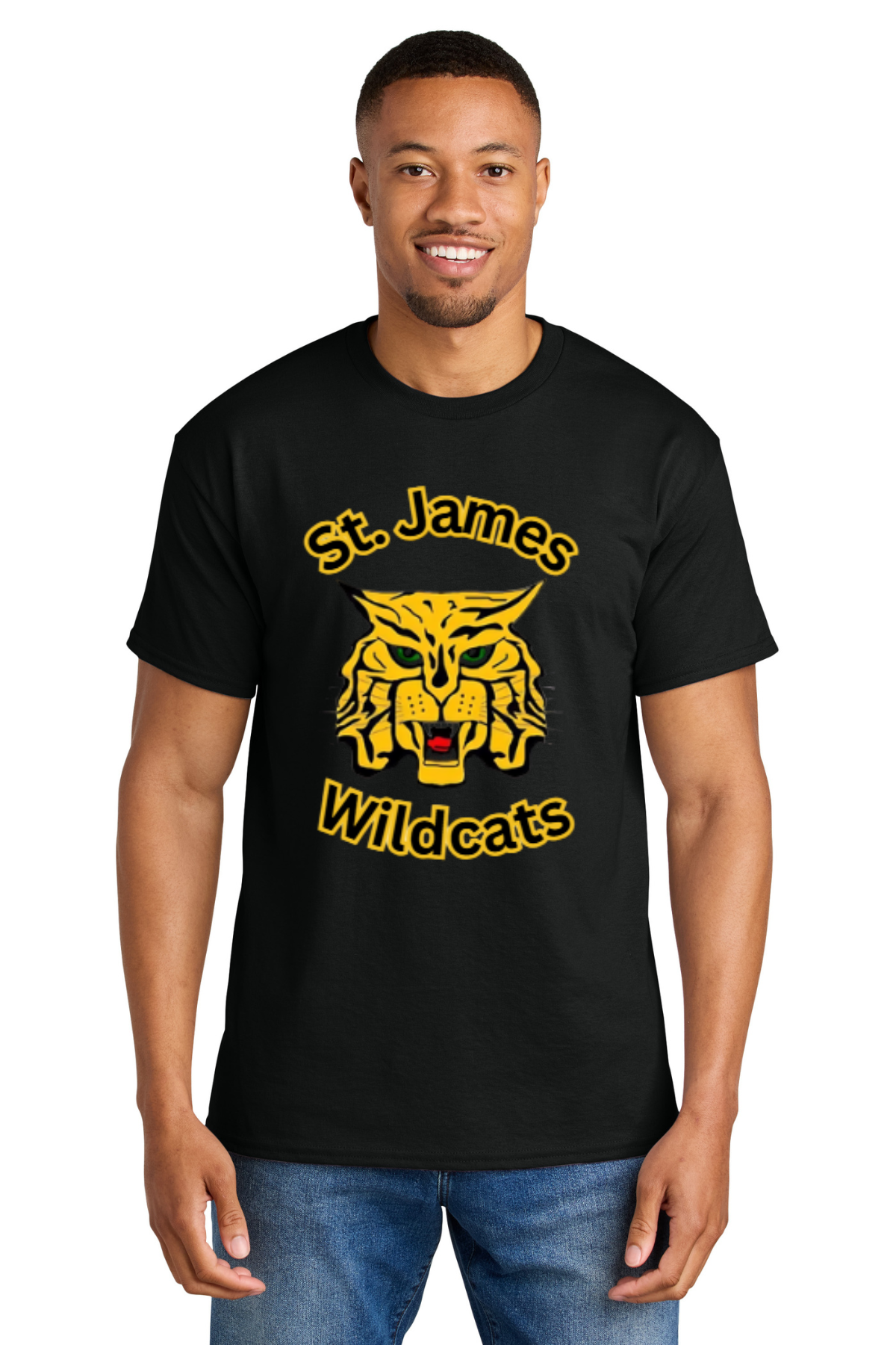 St James High School Motto T Shirt - Black