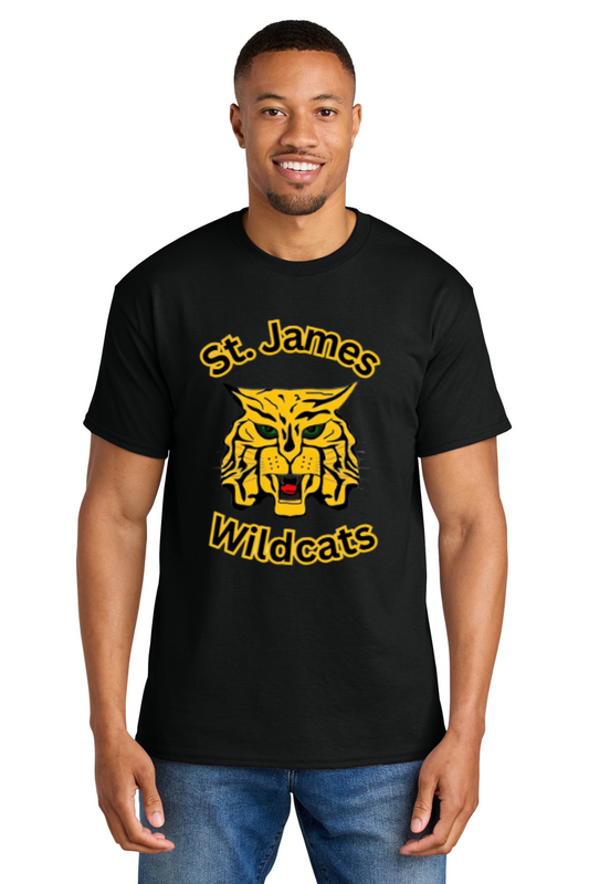 St James High School Motto T Shirt - Black