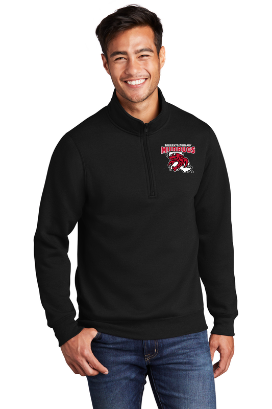 Sorrento Primary Quarter Zip Pullover - Black
