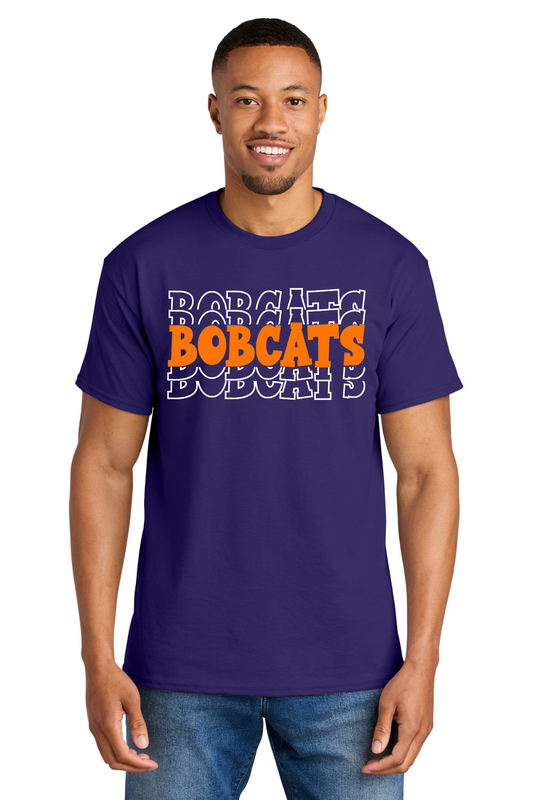 Spanish Lake Primary Purple T Shirt - Bobcats Design