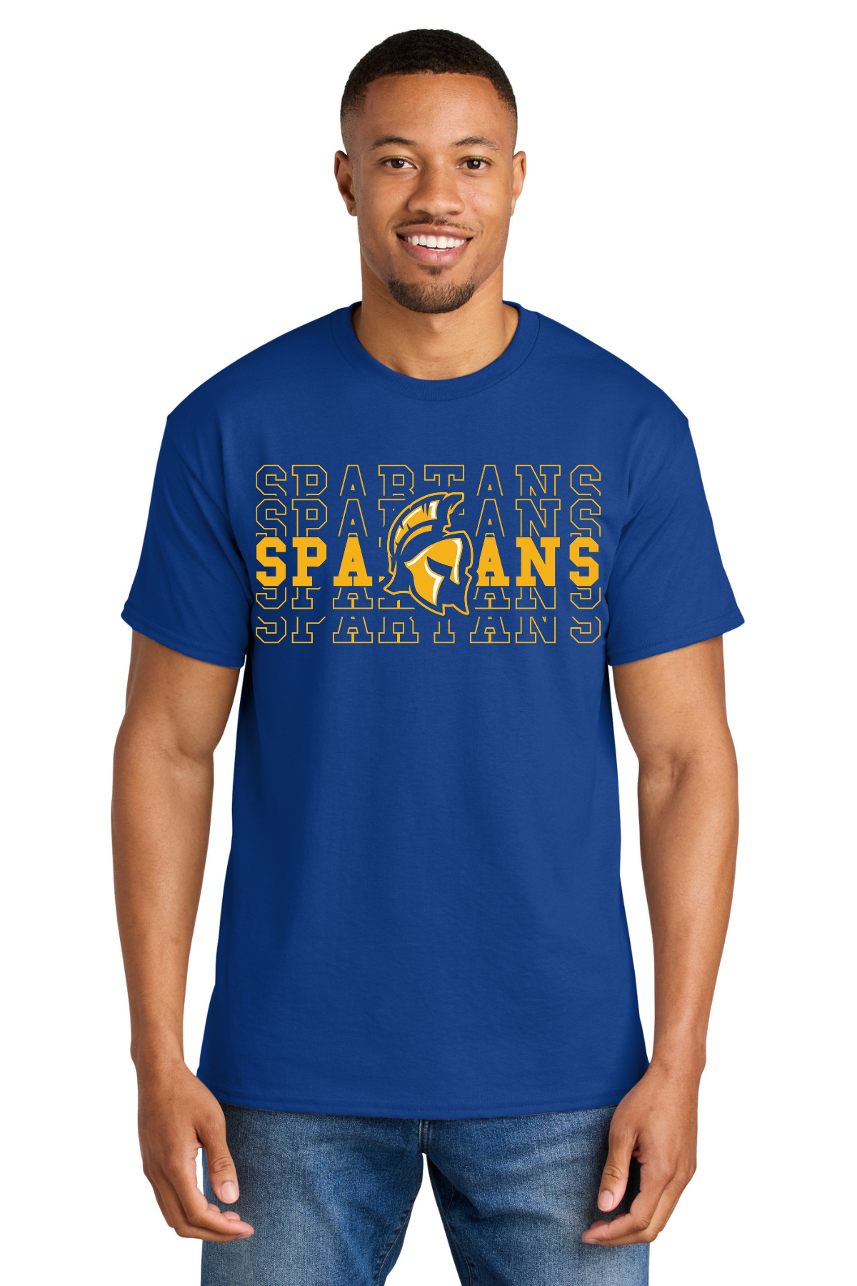 East Ascension High School T Shirt - Spartan Stacked Design