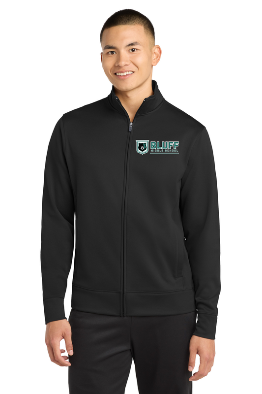 Bluff Middle Black Full Zip Jacket