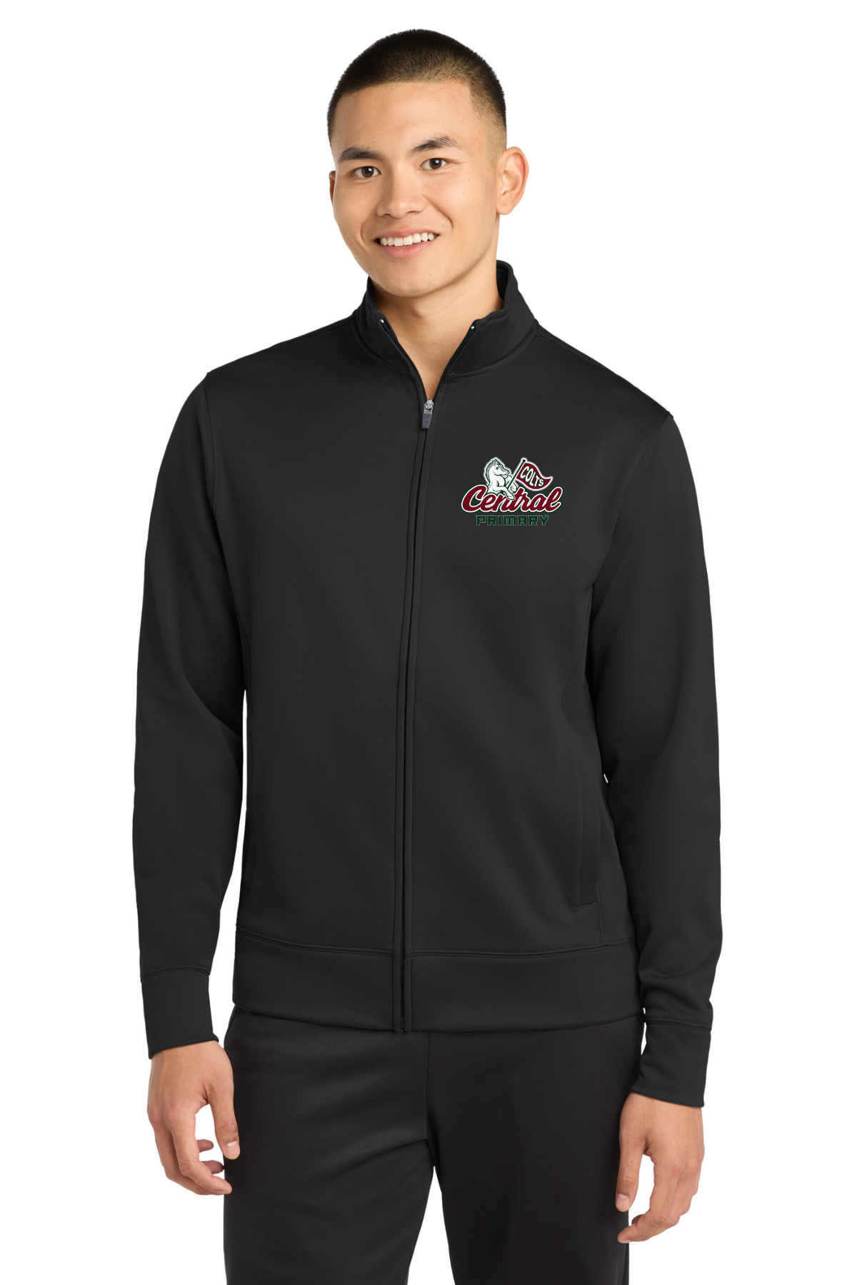 Central Primary Full Zip Jacket - Black