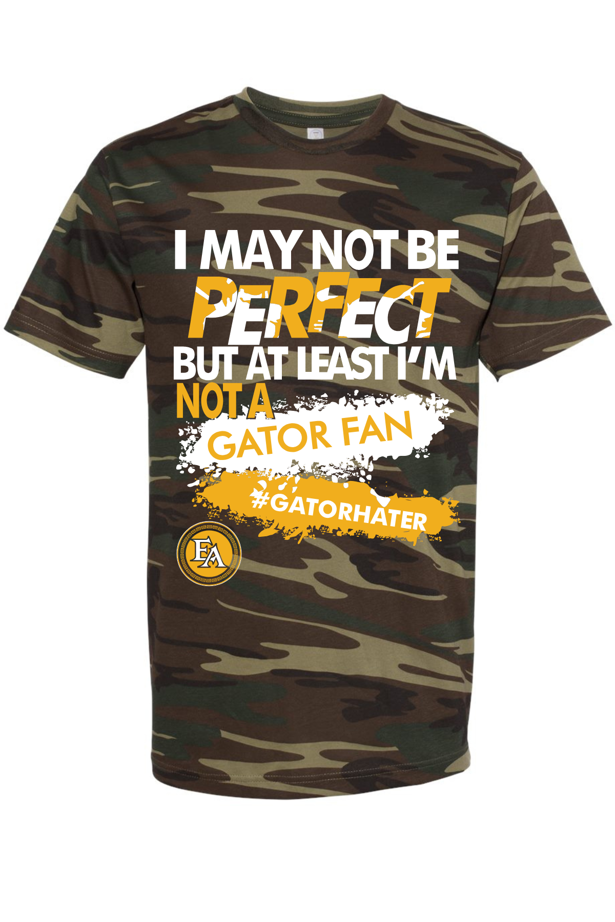 East Ascension High Camo Gater Hater Short Sleeve T Shirt