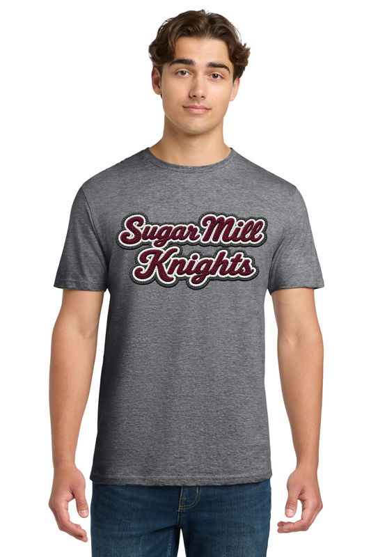 Sugar Mill Primary Graphite T Shirt - Yarn Look Logo