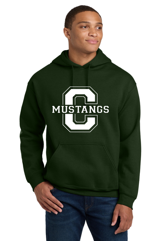 Central Middle Hoodie Sweatshirt - Forest Green