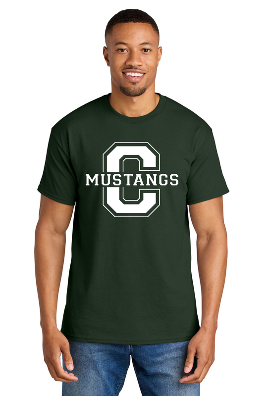 Central Middle Short Sleeve T Shirt - Forest Green
