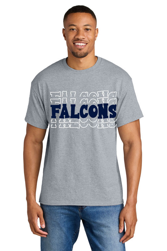 Bluff Ridge Primary Sport Grey T Shirt - Falcons