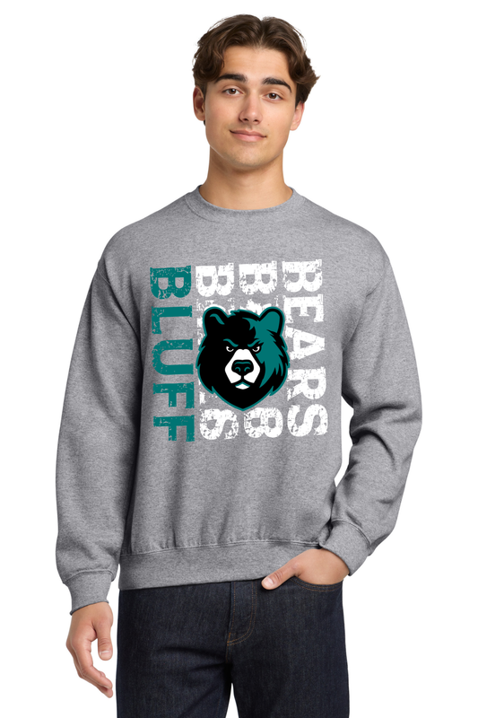 Bluff Middle Sport Grey Crewneck Sweatshirt