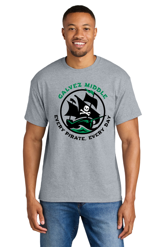 Galvez Middle Short Sleeve T Shirt - Grey