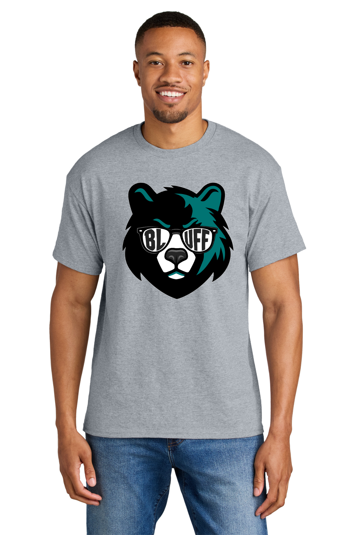 Bluff Middle Sport Grey Short Sleeve T Shirt