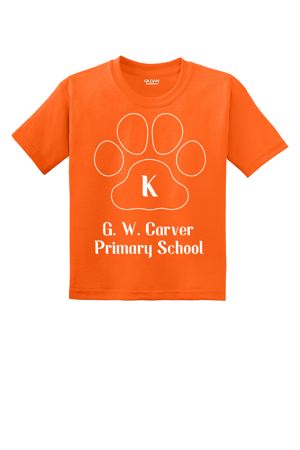 G W Carver Primary Kindergarten Class Shirt - Safety Orange