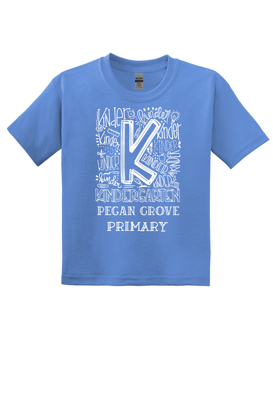 Pecan Grove Kindergarten Class Shirt- Carolina Blue