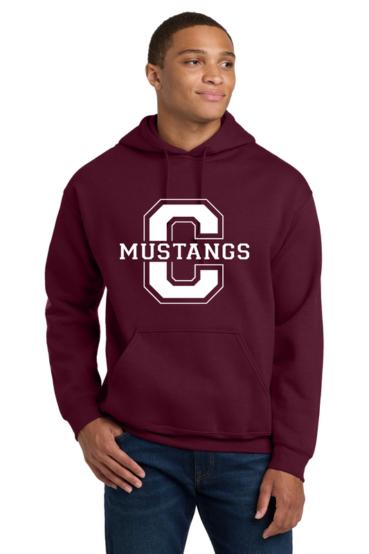 Central Middle Hoodie Sweatshirt - Maroon