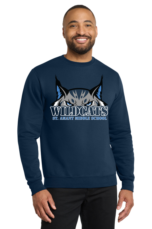St Amant Middle Navy Blue Crewneck