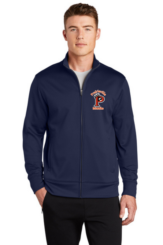 Prairieville Middle Navy Full Zip Jacket