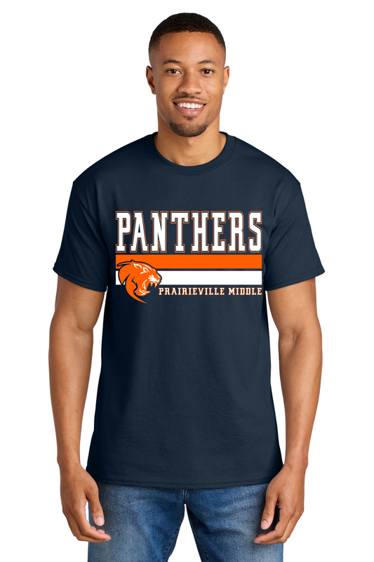 Prairieville Middle T Shirt - Navy