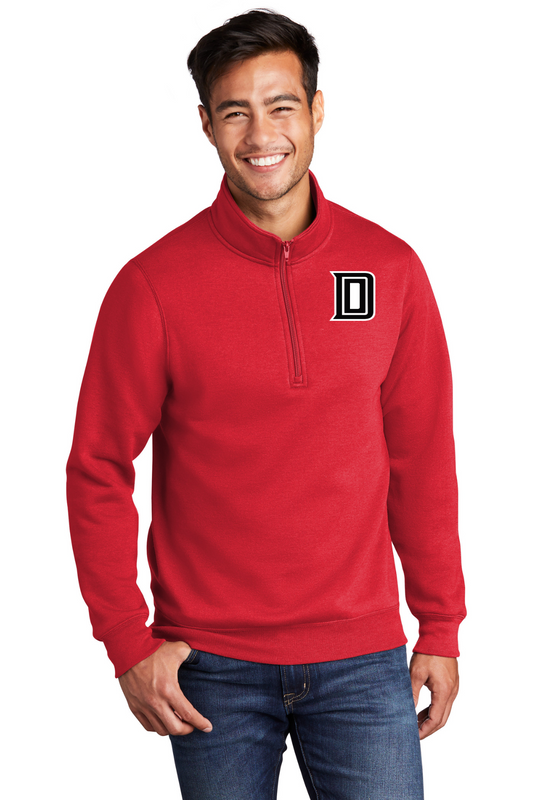 Donaldsonville High Quarter Zip Pullover - Red