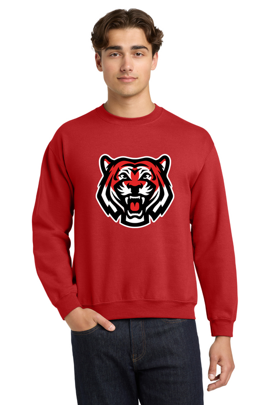 Donaldsonville High Tiger Crewneck Sweatshirt - Red