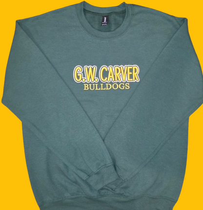 GW Carver Puff Embroidered Crewneck