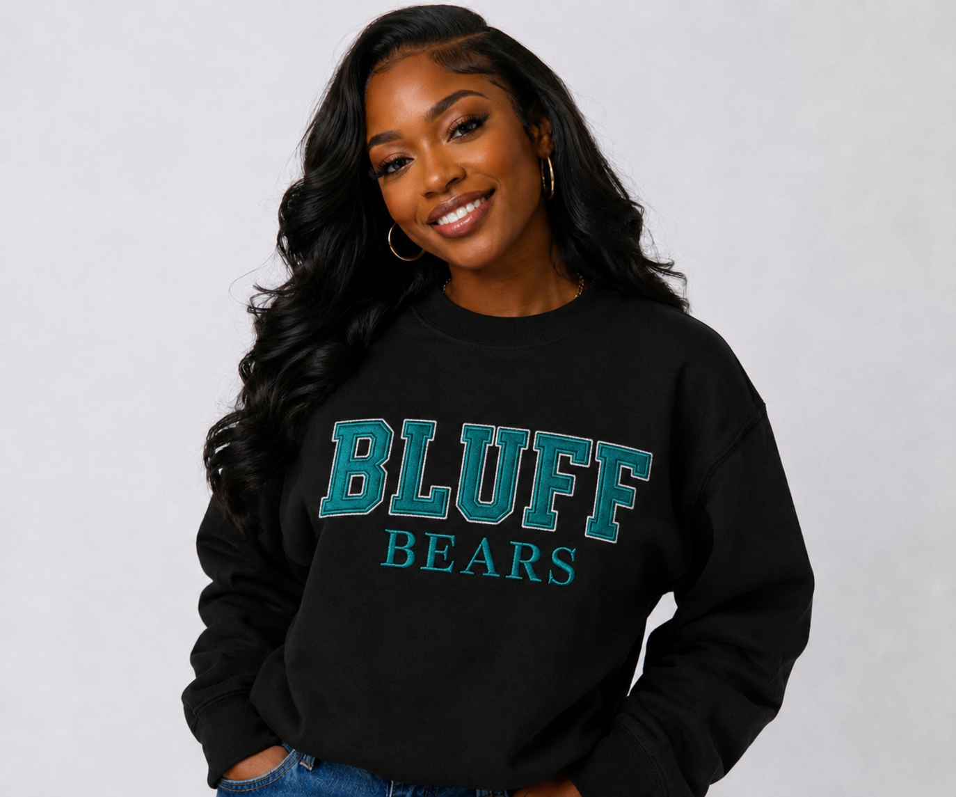 Bluff Middle Applique Crewneck (BLUFF)