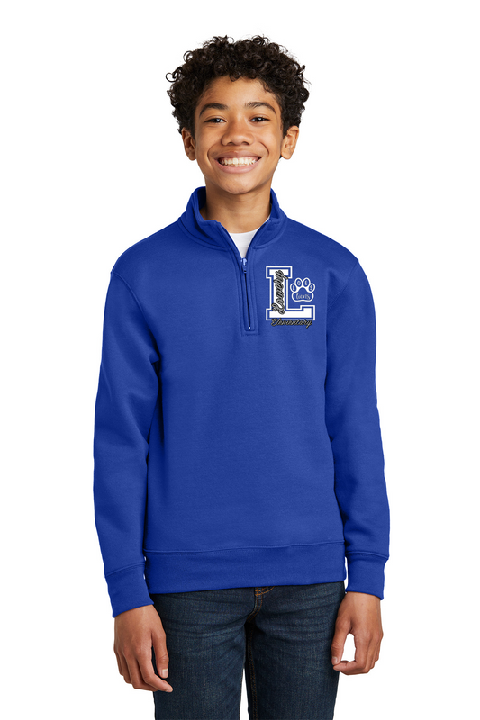 Lowery Elementary Royal Blue Youth Quarter Zip Pullover