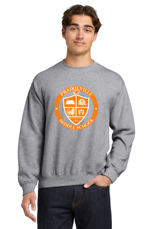 Prairieville Middle Crewneck Sweatshirt - Sport Grey