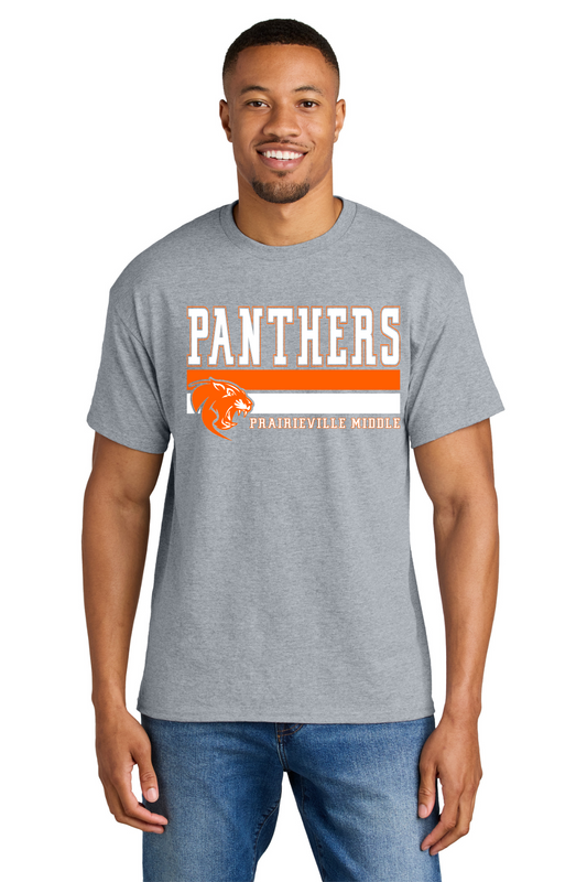 Prairieville Middle T Shirt - Sport Grey