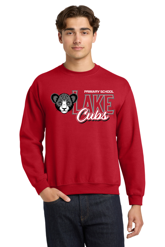 Lake Primary Red Crewneck Sweatshirt
