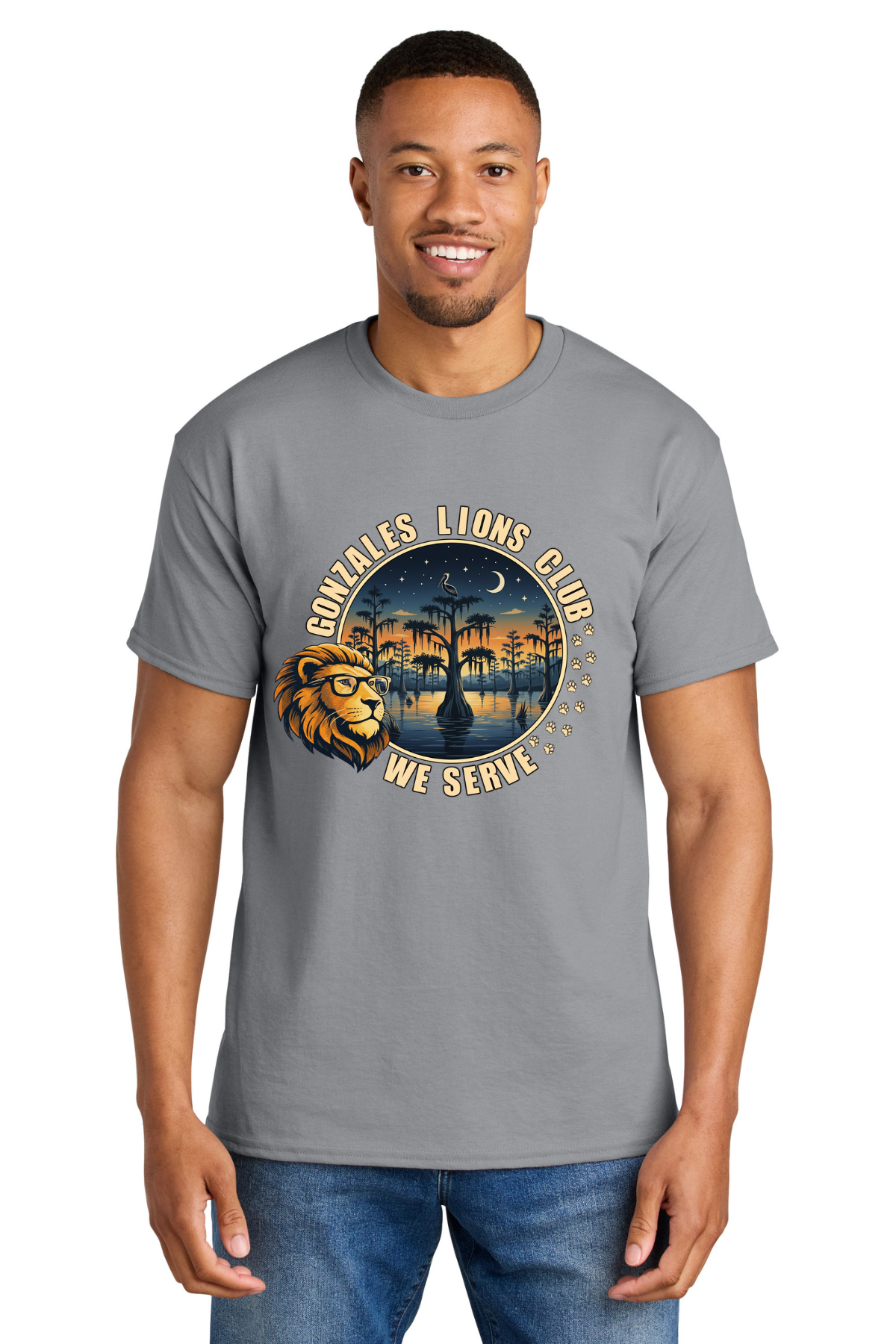 Lions Club Swamp Design T Shirt