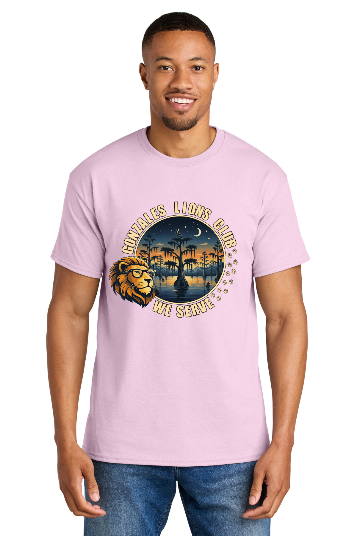 Lions Club Swamp Design T Shirt