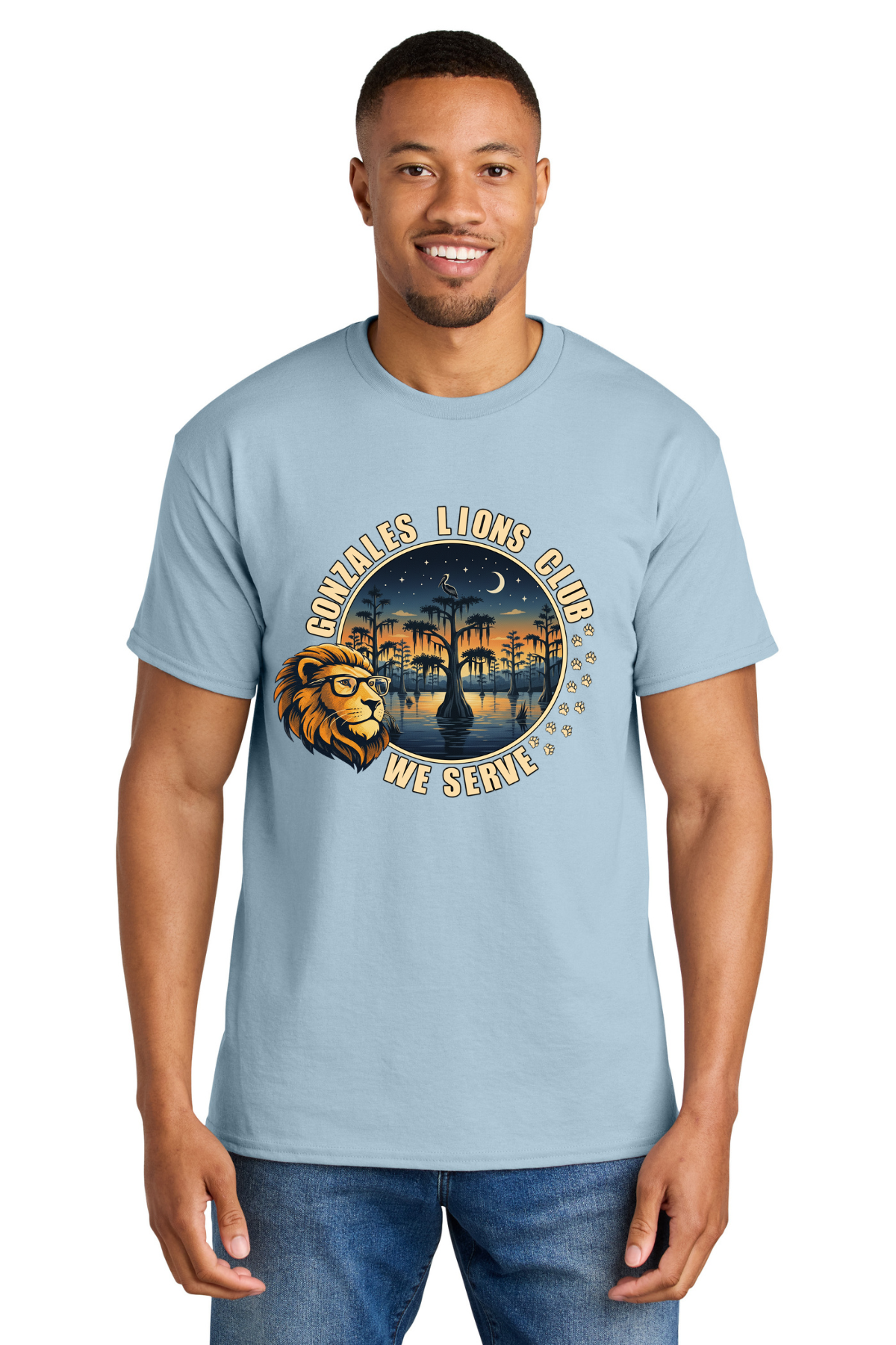 Lions Club Swamp Design T Shirt