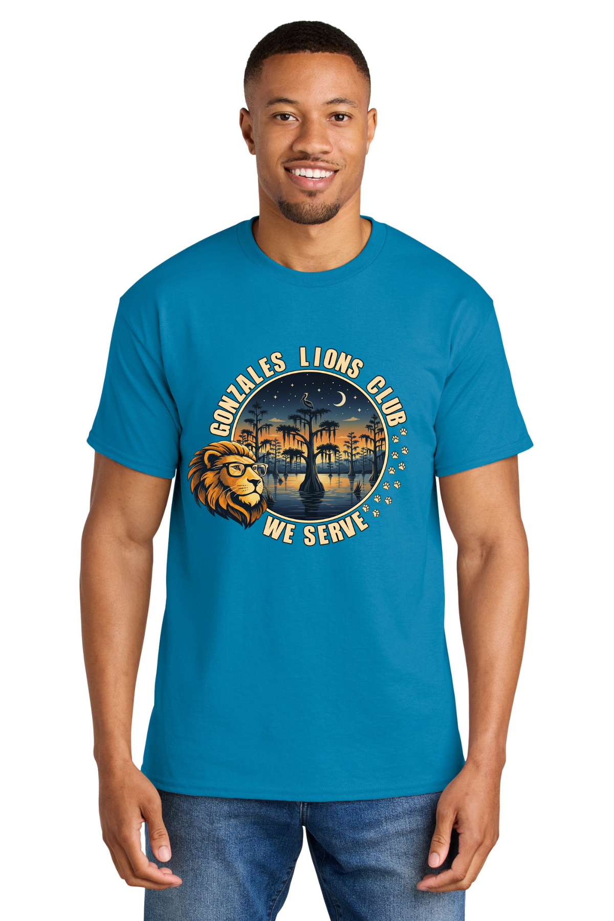 Lions Club Swamp Design T Shirt