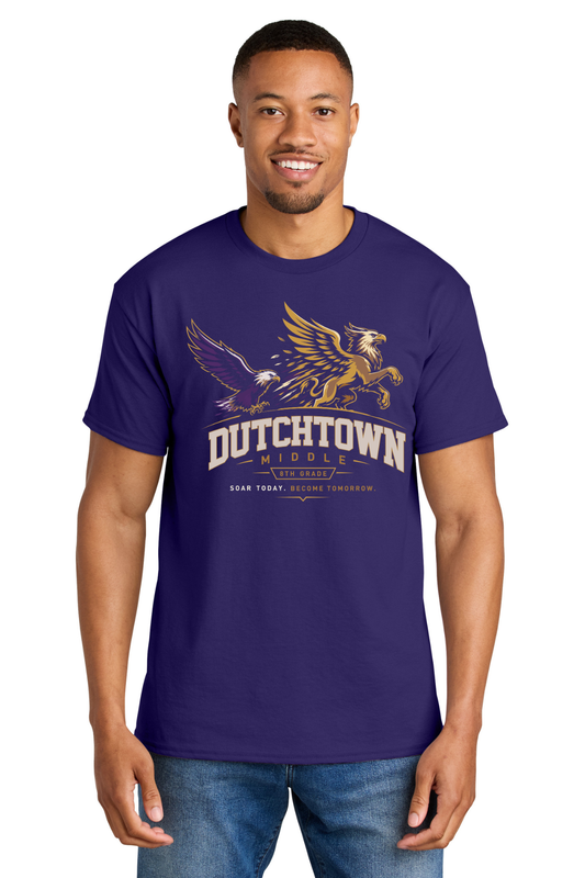 Dutchtown Middle 8th Grade Purple T Shirt - PRE SALES UNTIL 9/14