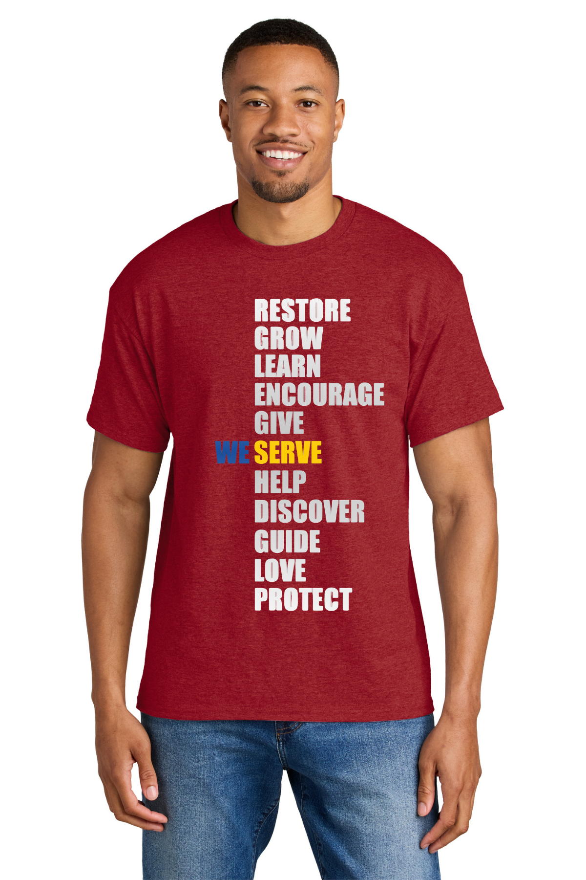 Lions Club We Serve Design T Shirt