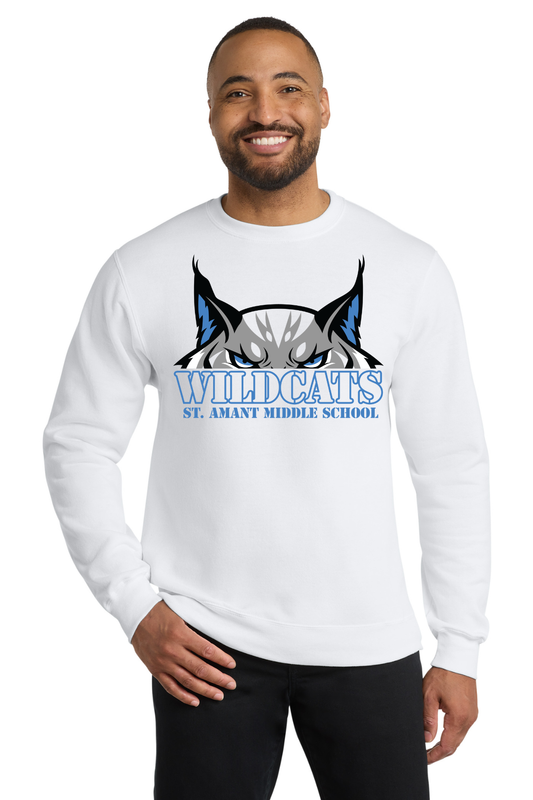 St Amant Middle White Crewneck