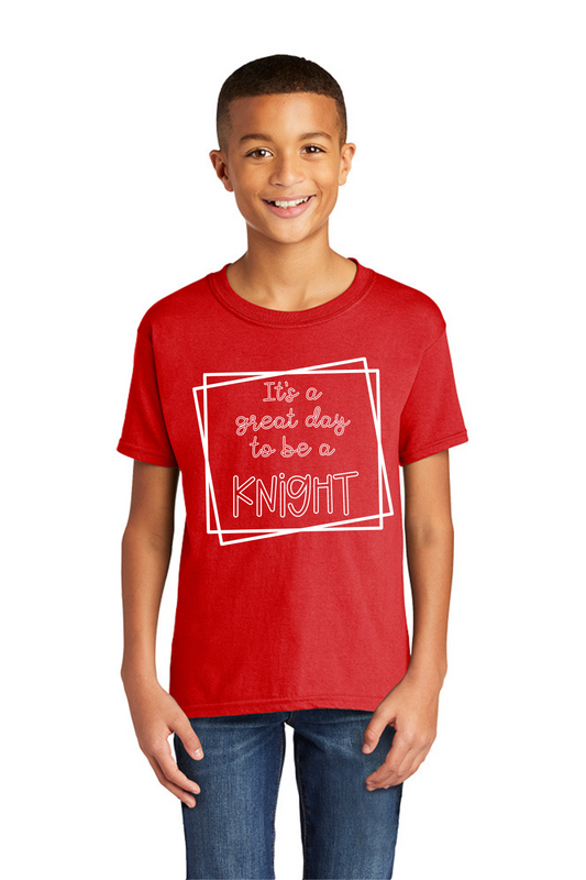 Sugar Mill Primary Red T Shirt (Great Day to be a Knight)